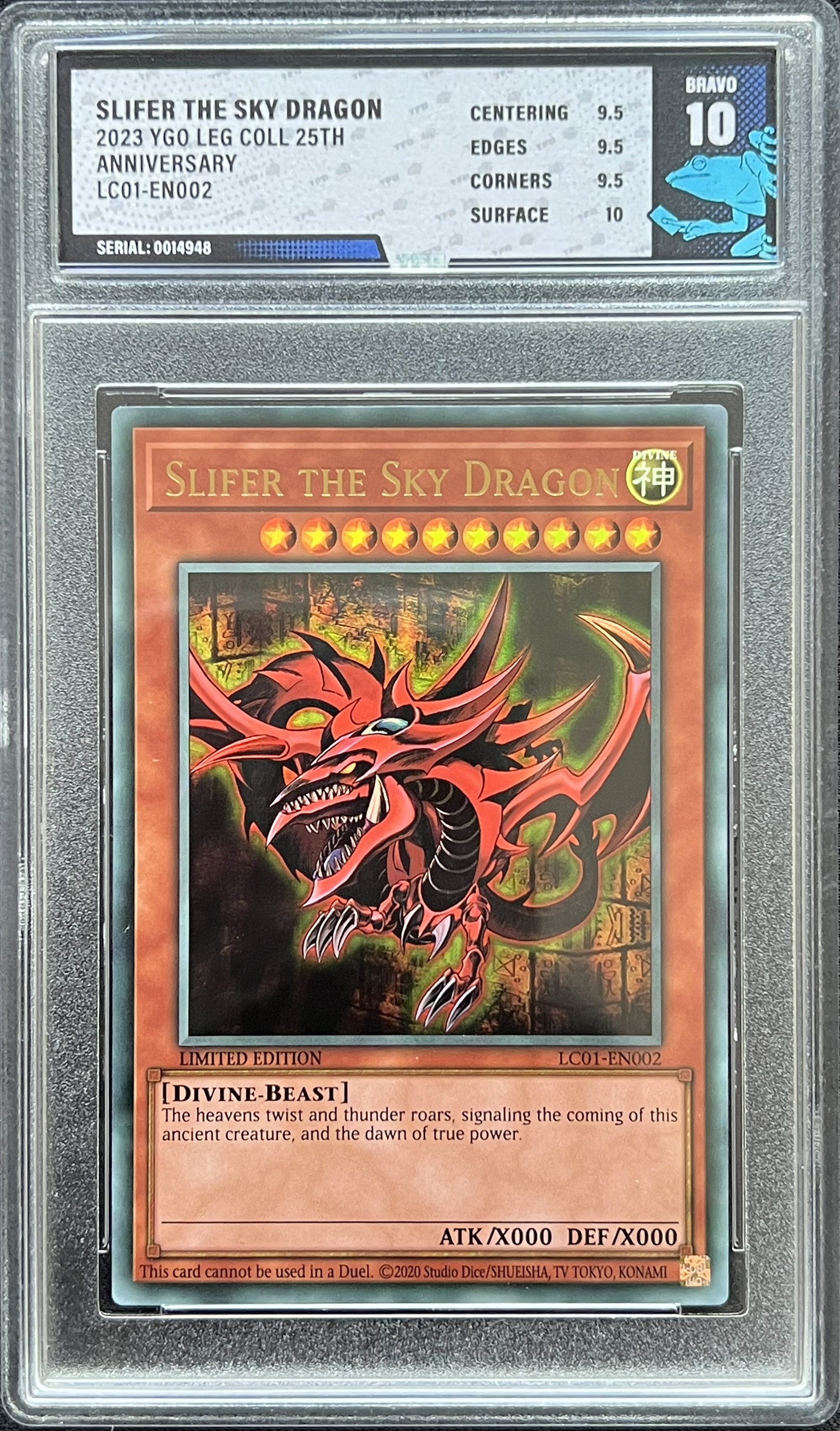 Graded card example - Bravo