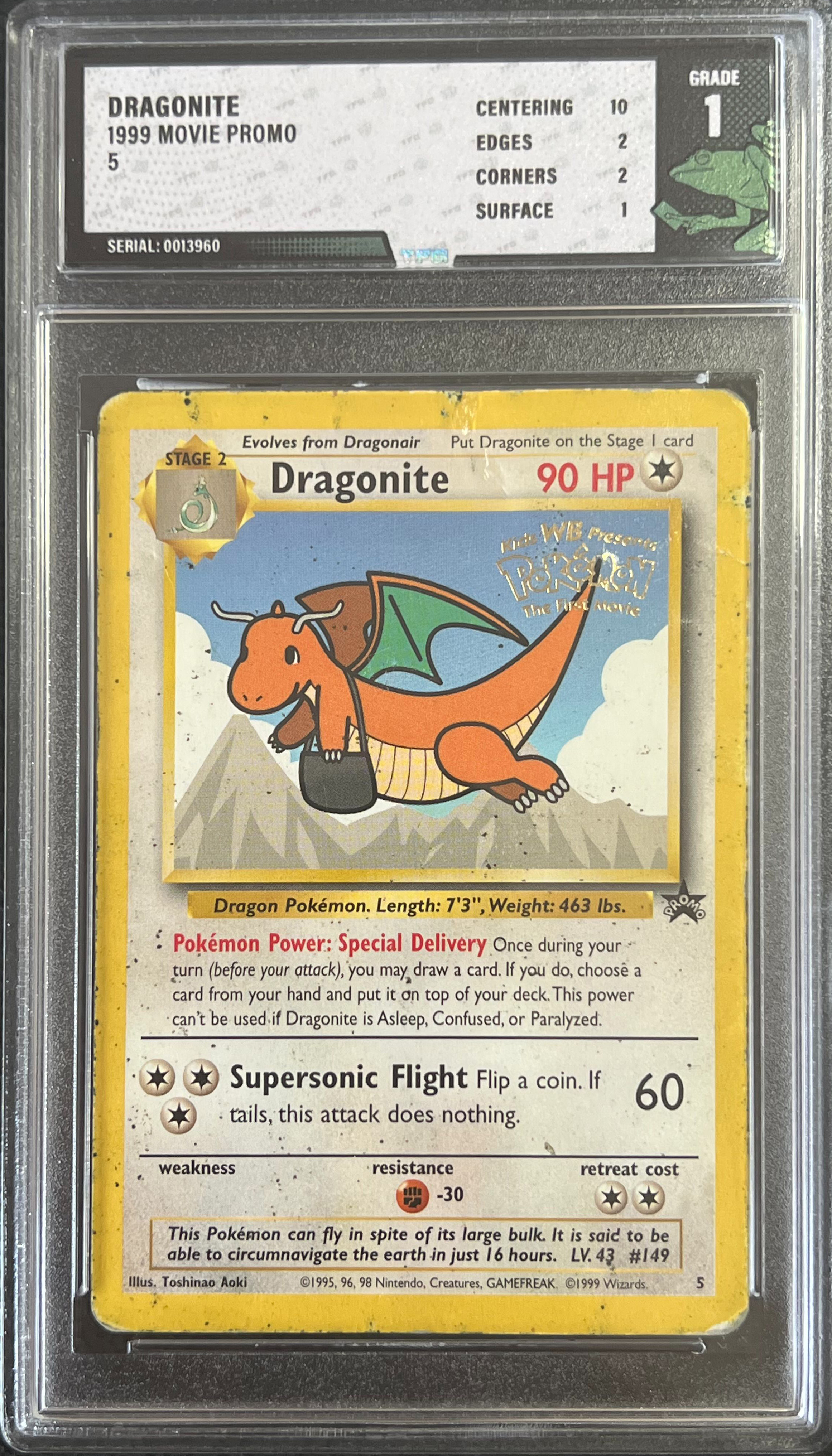 Graded card example - Grade 1